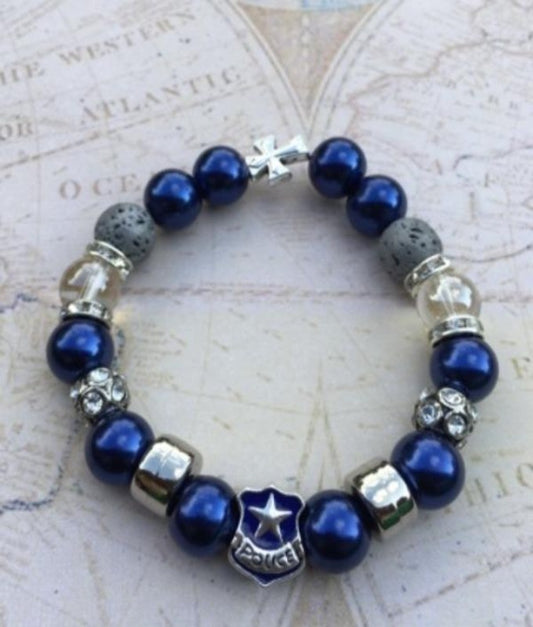 Blue Police Cross