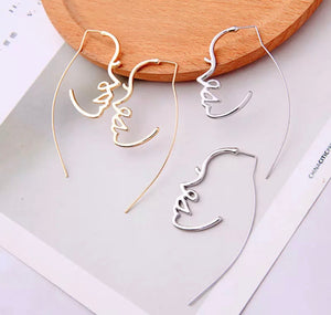 Silhouette Face Earrings