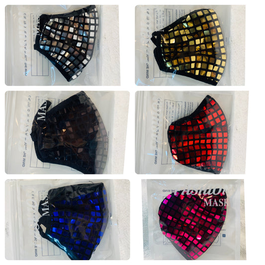 Square Sequin Mask
