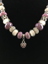 Load image into Gallery viewer, Pink Heart European Necklace