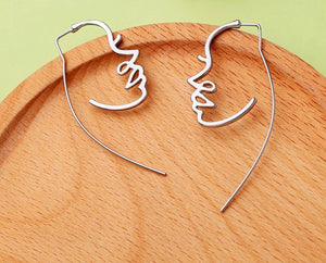 Silhouette Face Earrings