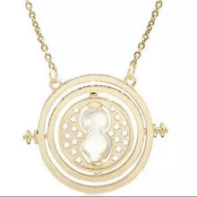 Load image into Gallery viewer, Rotating Hourglass Pendant Necklace