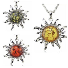 Load image into Gallery viewer, Sun Pendant Necklace