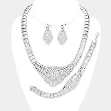 Load image into Gallery viewer, Rhinestone Pave Necklace Set