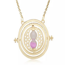 Load image into Gallery viewer, Rotating Hourglass Pendant Necklace