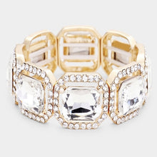 Load image into Gallery viewer, Rectangle Diamond Crystal Bracelets