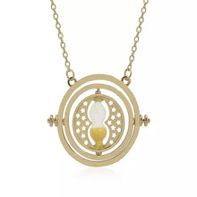 Load image into Gallery viewer, Rotating Hourglass Pendant Necklace