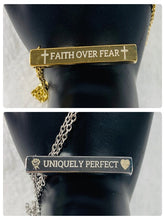 Load image into Gallery viewer, “Uniquely Perfect” &amp; “Faith Over Fear” Necklaces