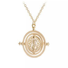 Load image into Gallery viewer, Rotating Hourglass Pendant Necklace