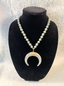 Half Moon Pendant Necklaces