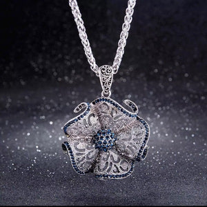 Silver Flower Necklace