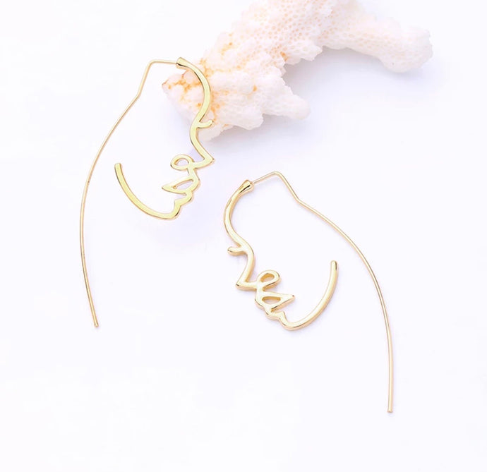 Silhouette Face Earrings