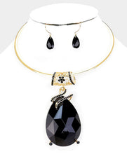 Load image into Gallery viewer, Oversize Teardrop Choker Necklace