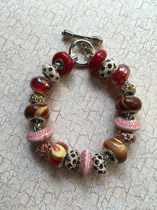 Red Gold European Bracelet