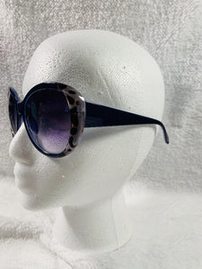 Black Clear Oval Sunglasses