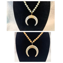 Load image into Gallery viewer, Half Moon Pendant Necklaces