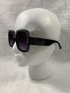 Rhinestone Square Sunglasses