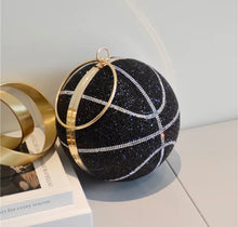 Load image into Gallery viewer, Rhinestone Clutch Basketball Bling Bag