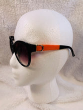 Load image into Gallery viewer, Black w/Orange Side Sunglasses