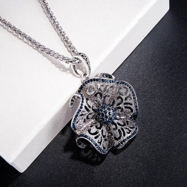 Silver Flower Necklace