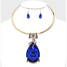 Load image into Gallery viewer, Oversize Teardrop Choker Necklace