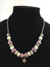 Load image into Gallery viewer, Pink Heart European Necklace