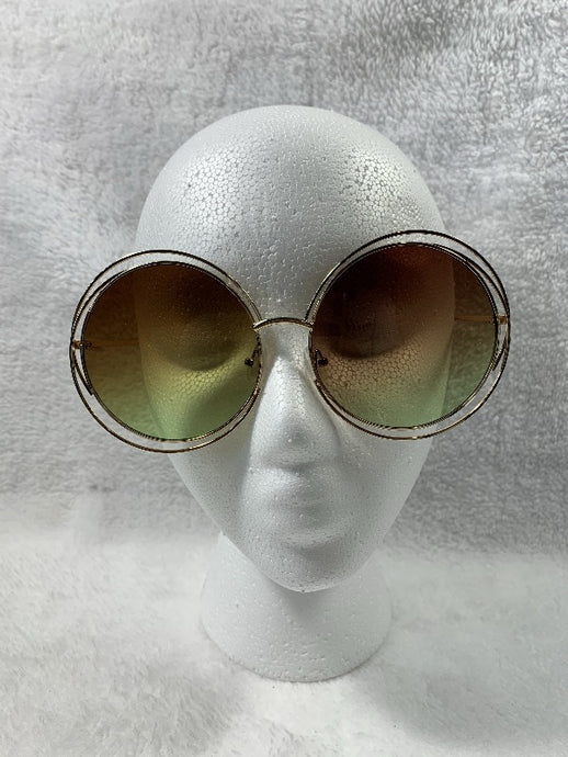 Gold Circle Sunglasses