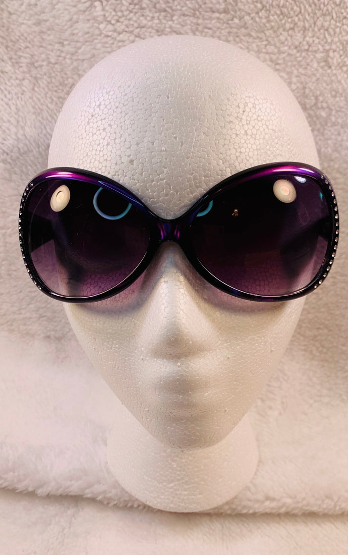 Side Rhinestone Sunglasses