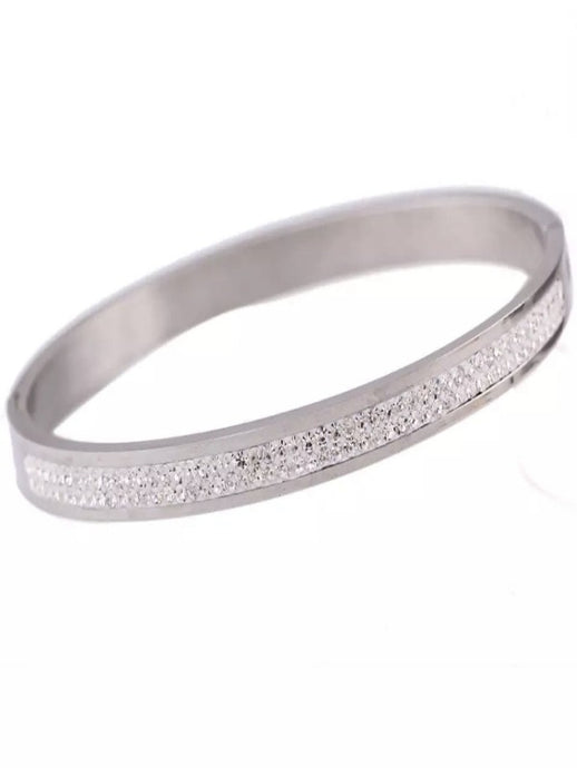 Frost Cuff Silver Bangle